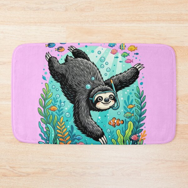 Item preview, The diving sloth designed and sold by PP&RAINBOW SHOP.