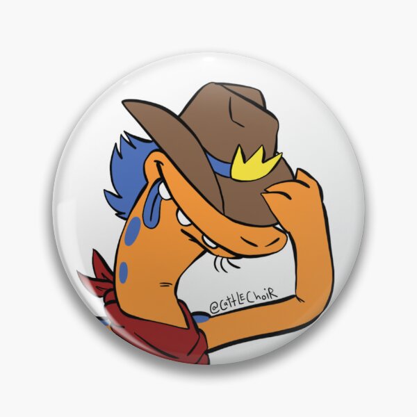 Item preview, Newt Cowboy digital cartoon drawing designed and sold by CattleChoir.