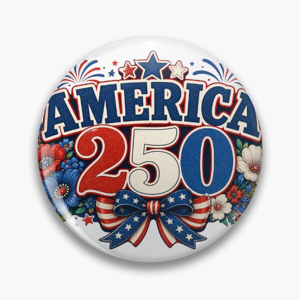 Aperçu de l'œuvre Graphique patriotique vintage America 250 créée et vendue par BrentonAndCo.