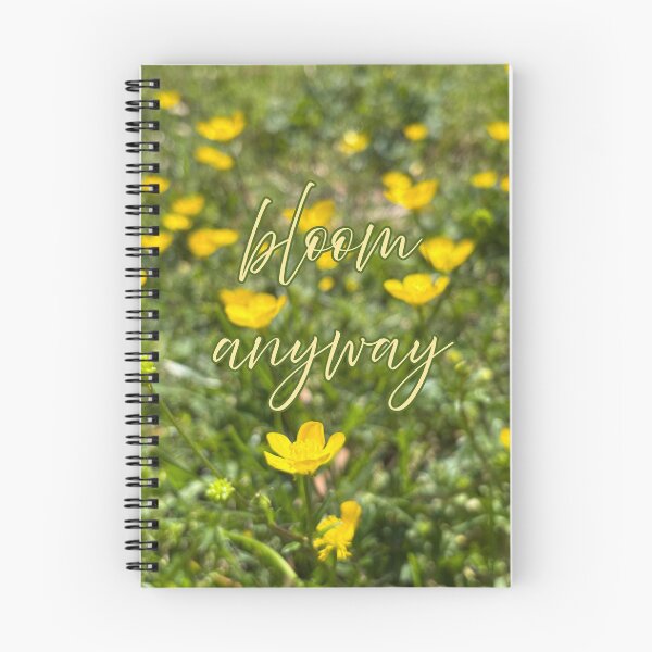 Item preview, Bloom Anyway Wildflower Quote Aesthetic designed and sold by Salty Colors Studio.