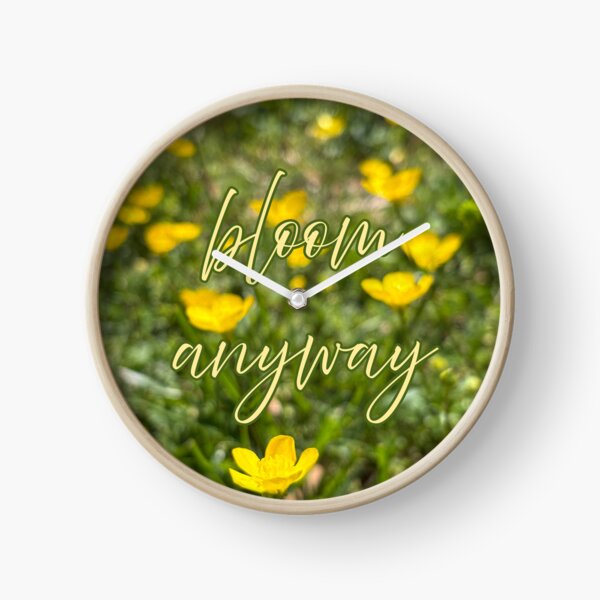 Item preview, Bloom Anyway Wildflower Quote Aesthetic designed and sold by Salty Colors Studio.