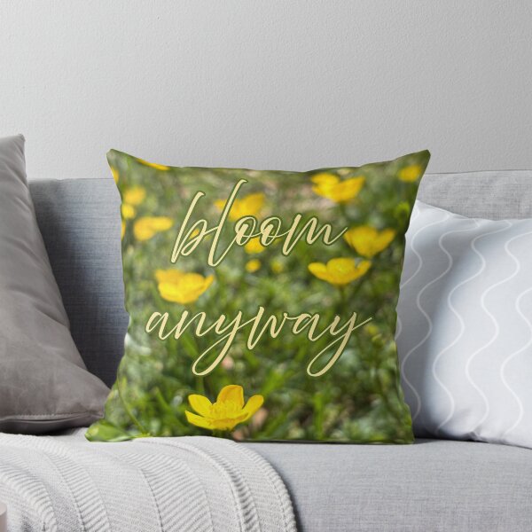 Item preview, Bloom Anyway Wildflower Quote Aesthetic designed and sold by Salty Colors Studio.