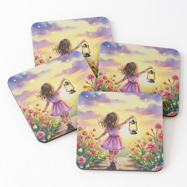 Item preview, Lantern Path Cute Inspirational Watercolor Illustration designed and sold by Lunidama.