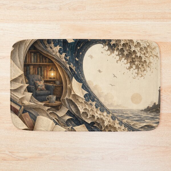 Item preview, Book Lover Book Wave Wall Art designed and sold by BrentonAndCo.