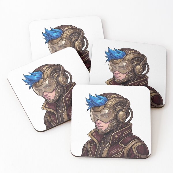 Item preview, Cyberpunk Gamer Pilot Neon Blue Hair Art designed and sold by Northern Glow Art.