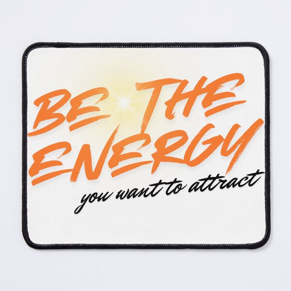Item preview, Be The Energy Motivational Sunburst Brush Typography designed and sold by byLizedesigns.