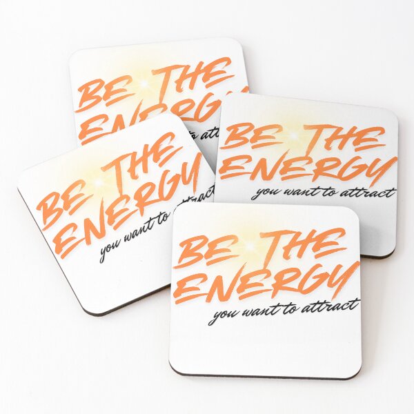 Item preview, Be The Energy Motivational Sunburst Brush Typography designed and sold by byLizedesigns.