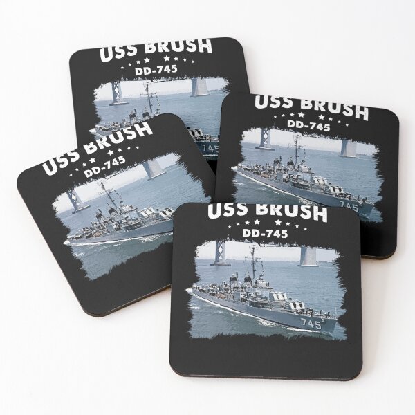 Item preview, USS Brush, Navy Veteran Mens Gift Idea Husband, Dad, Grandpa, Father designed and sold by Timeless Bond Designs.