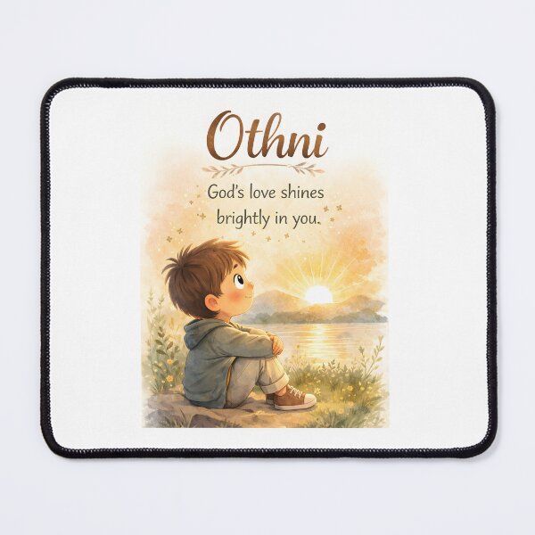 Item preview, Othni Christian Kids Name Gift God’s Love Shines Brightly designed and sold by LoveNurseries.
