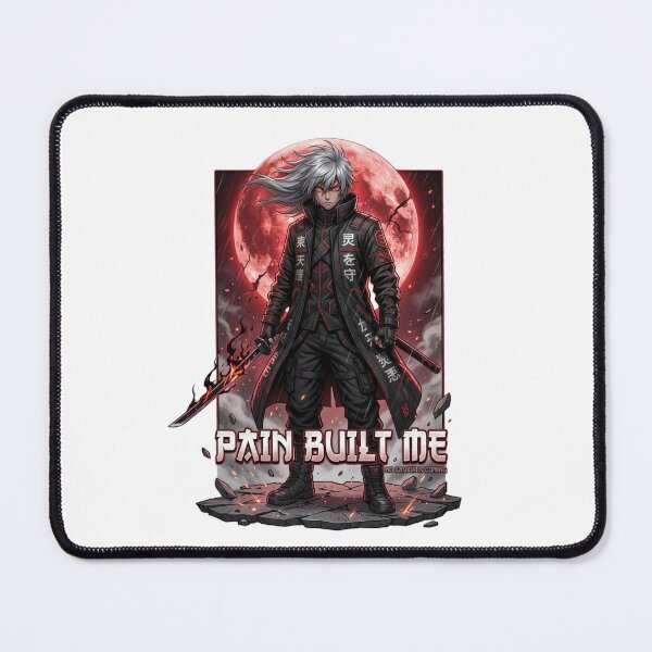 Item preview, Pain Built Me | Eclipsed Anime Ronin Techwear Goth Art designed and sold by AD-NOVA!!!.