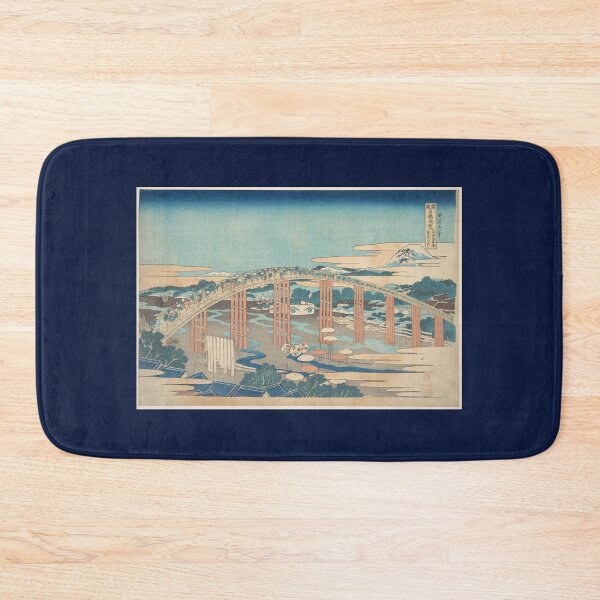 Item preview, Yahagi Bridge at Okazaki on the Tōkaidō (Tōkaidō Okazaki Yahagi no hashi), from the series Remarkable Views of Bridges in Various Provinces (Shokoku meikyō kiran) designed and sold by AntiqueArtz.