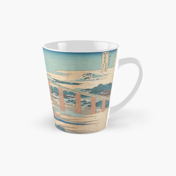 Item preview, Puente Yahagi en Okazaki sobre el Tōkaidō (Tōkaidō Okazaki Yahagi no hashi), de la serie Vistas extraordinarias de puentes en varias provincias (Shokoku meikyō kiran). designed and sold by AntiqueArtz.