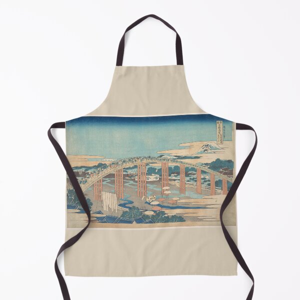 Item preview, Yahagi Bridge at Okazaki on the Tōkaidō (Tōkaidō Okazaki Yahagi no hashi), from the series Remarkable Views of Bridges in Various Provinces (Shokoku meikyō kiran) designed and sold by AntiqueArtz.