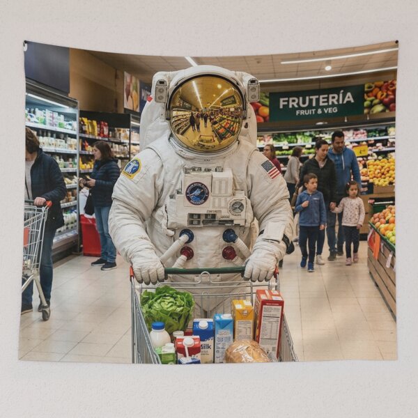 Item preview, One small step for lettuce: Astronaut in the supermarket designed and sold by Archive Studio.