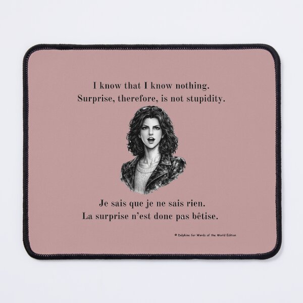 Item preview, I know that I know nothing. (+French) designed and sold by Words of the World Edition.