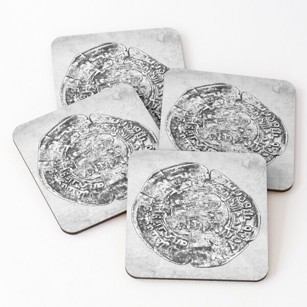 Item preview, Medieval Islamic Silver Dirham Kufic Script Coin designed and sold by Ghoul Enterprises.