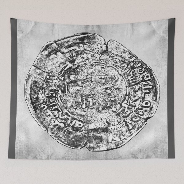 Item preview, Medieval Islamic Silver Dirham Kufic Script Coin designed and sold by Ghoul Enterprises.