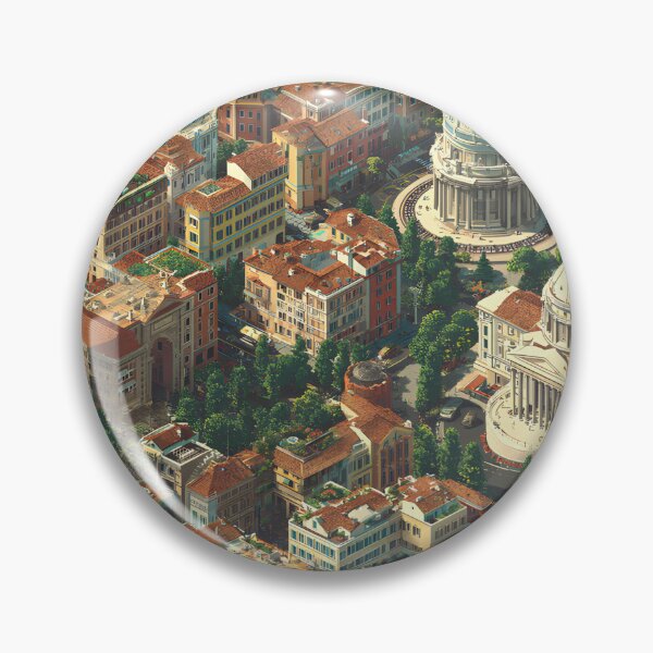 Item preview, Aerial Rome — Isometric Pixel Art City Print designed and sold by JRDCo.