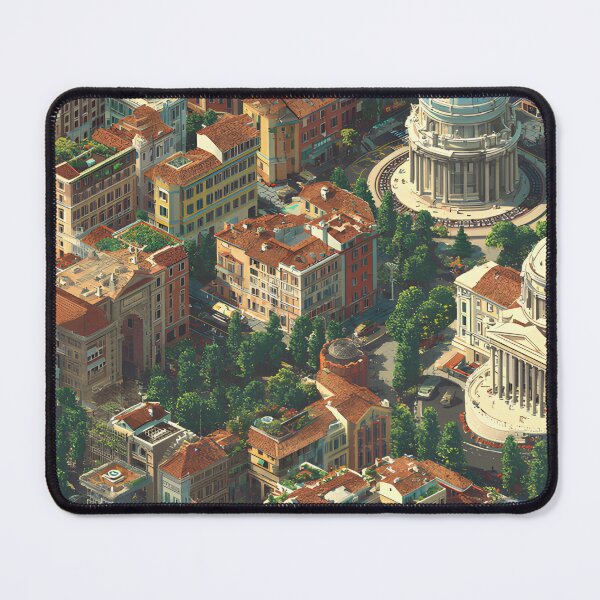 Item preview, Aerial Rome — Isometric Pixel Art City Print designed and sold by JRDCo.