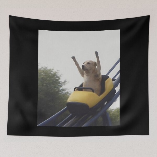 Item preview, Dog Meme - Dog Roller Coaster Meme – Trusting Life Completely designed and sold by OtoFunFC.