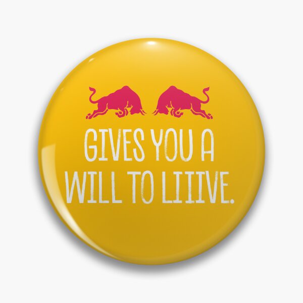 Item preview, Gives You A Will To Liiive - Double Bull Energy Drink (Red & Yellow) designed and sold by JsscDesigns.