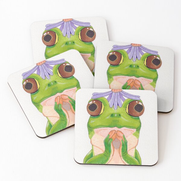 Item preview, Cute Frog Deep in Thought designed and sold by Strange Garden Studio.