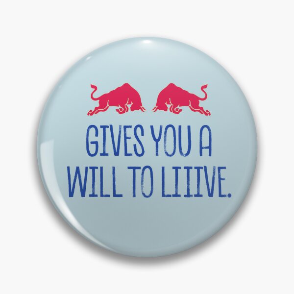 Item preview, Gives You A Will To Liiive - Double Bull Energy Drink (Blue & Red) designed and sold by JsscDesigns.