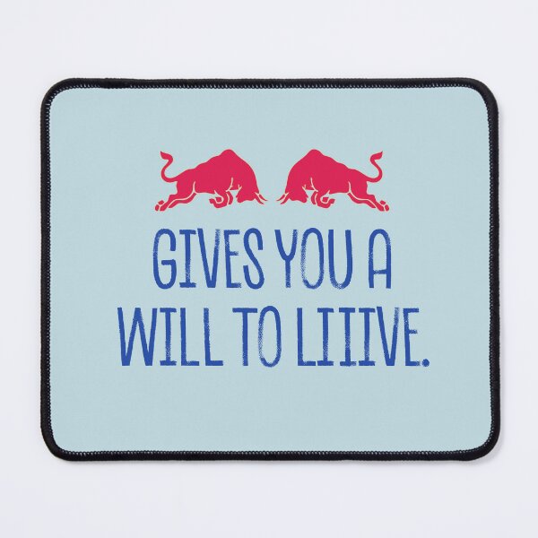 Item preview, Gives You A Will To Liiive - Double Bull Energy Drink (Blue & Red) designed and sold by JsscDesigns.