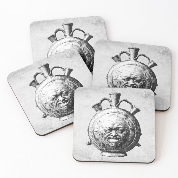 Item preview, Ancient Roman Face Flask Grotesque Vessel Artifact designed and sold by Ghoul Enterprises.