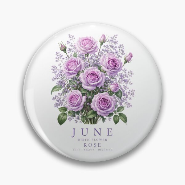 Item preview, June Birth Flower Rose T-Shirt | Born to Bloom Birth Month Flower June Rose Shirt June Birthday Gift Rose Flower Tee designed and sold by Panom Suavichien.