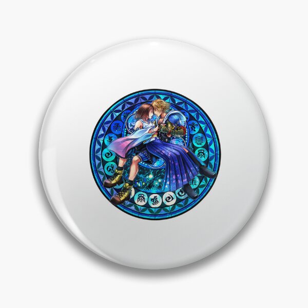 Item preview, Tidus And Yuna Stained Glass Final Fantasy designed and sold by azoandray.