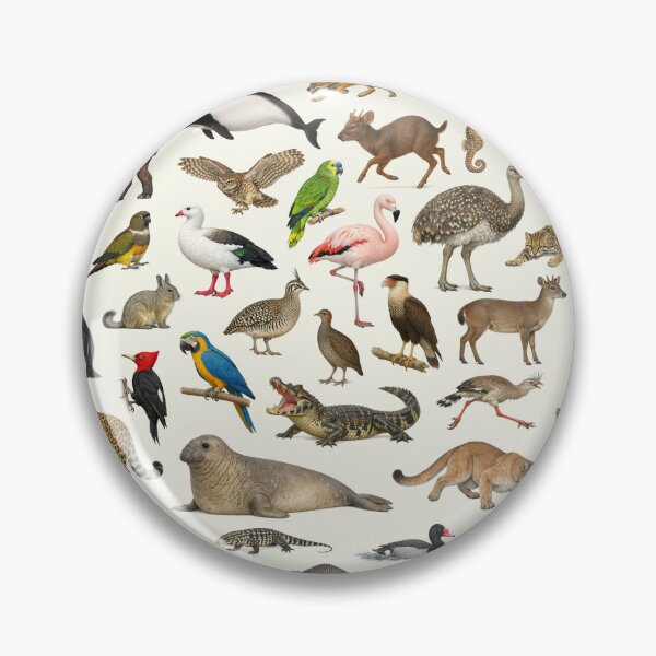 Item preview, Animals of Argentina Retro Wildlife Identification Chart designed and sold by kakarikihill.