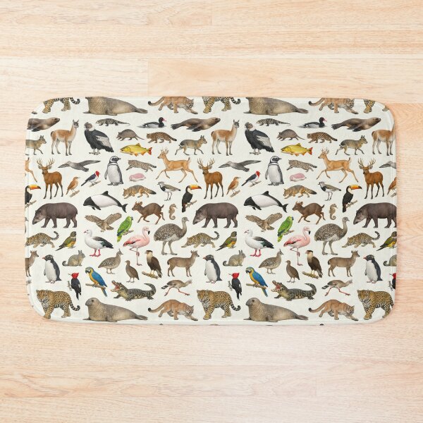 Item preview, Animals of Argentina Retro Wildlife Identification Chart designed and sold by kakarikihill.