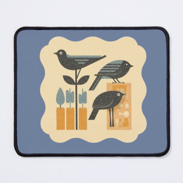 Item preview, Mid Century Blackbirds designed and sold by mellow-koko.