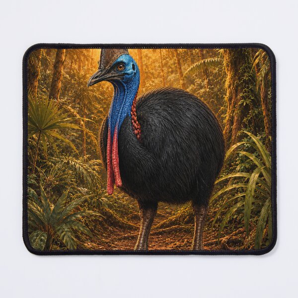 Item preview, Golden Jungle Cassowary designed and sold by Pixel Junkies Studio.