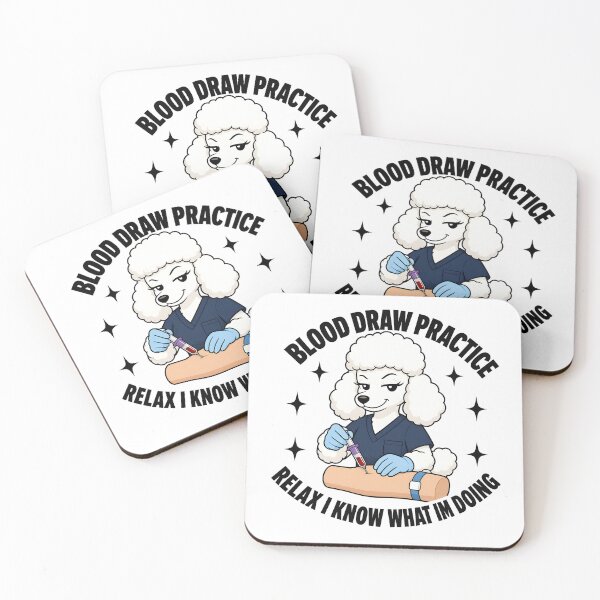 Item preview, Funny White Poodle Phlebotomist Meme Sticker – Cute Dog Phlebotomy Student Training Design for National Phlebotomists Recognition Week designed and sold by ClinicalHubs.