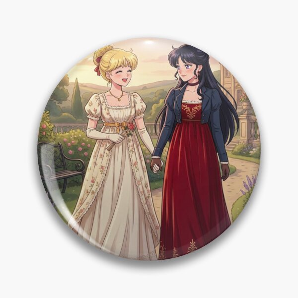 Item preview, Minako and Rei on a Walk designed and sold by Solace Sparkles.