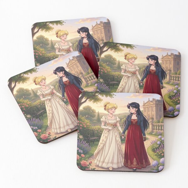 Item preview, Minako and Rei on a Walk designed and sold by Solace Sparkles.