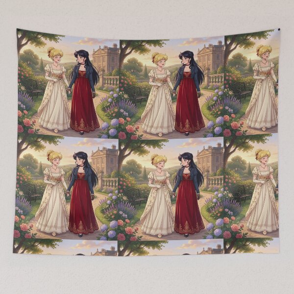 Item preview, Minako and Rei on a Walk designed and sold by Solace Sparkles.