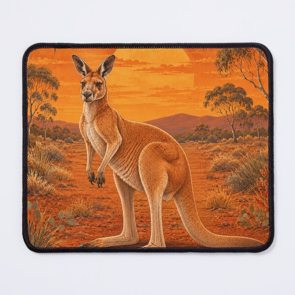 Artikelvorschau, Outback Sunset Kangaroo entworfen und verkauft von Pixel Junkies Studio.
