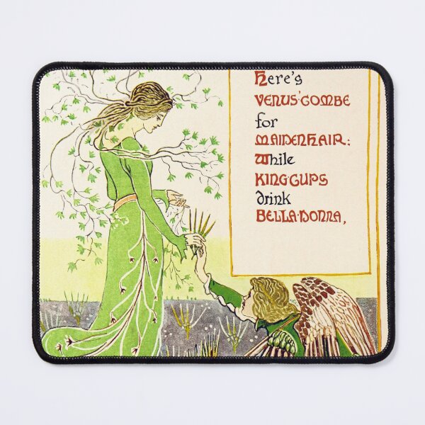 Item preview, Here's Venus Combe for Maidenhair, Kings Cup, Belladonna - Walter Crane, A Floral Fantasy designed and sold by forgottenbeauty.
