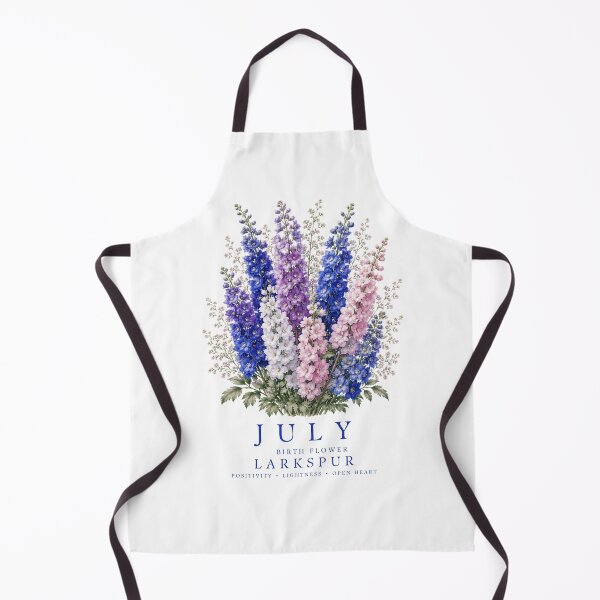 Item preview, July Birth Flower Larkspur T-Shirt | Born to Bloom Birth Month Flower July Larkspur Shirt July Birthday Gift Larkspur Flower Tee designed and sold by Panom Suavichien.
