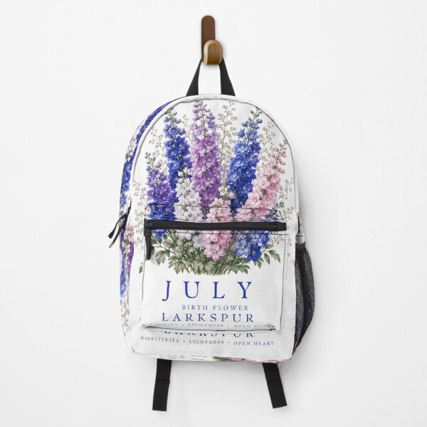 Item preview, July Birth Flower Larkspur T-Shirt | Born to Bloom Birth Month Flower July Larkspur Shirt July Birthday Gift Larkspur Flower Tee designed and sold by Panom Suavichien.
