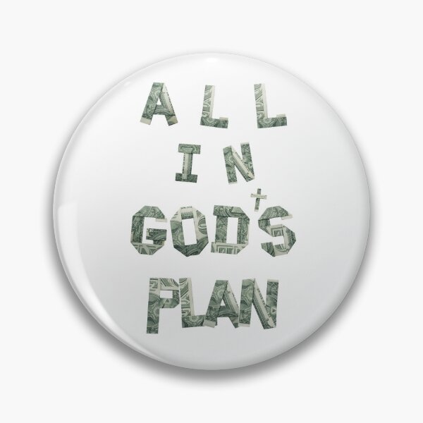 Item preview, All In Gods Plan, Christian Faith, God Is In Control, Religious Streetwear, Inspirational Quote designed and sold by InkRush LLC.