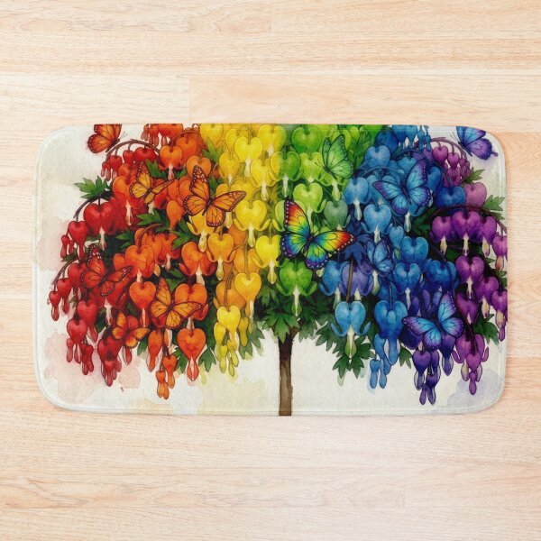 Item preview, Water Color Rainbow Bleeding Heart  designed and sold by HunterxDesign.