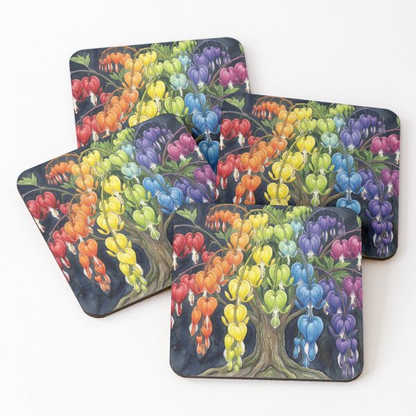 Item preview, Rainbow Bleeding Heart Tree designed and sold by HunterxDesign.