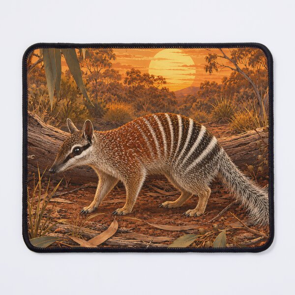 Item preview, Sunset Numbat Wanderer designed and sold by Pixel Junkies Studio.