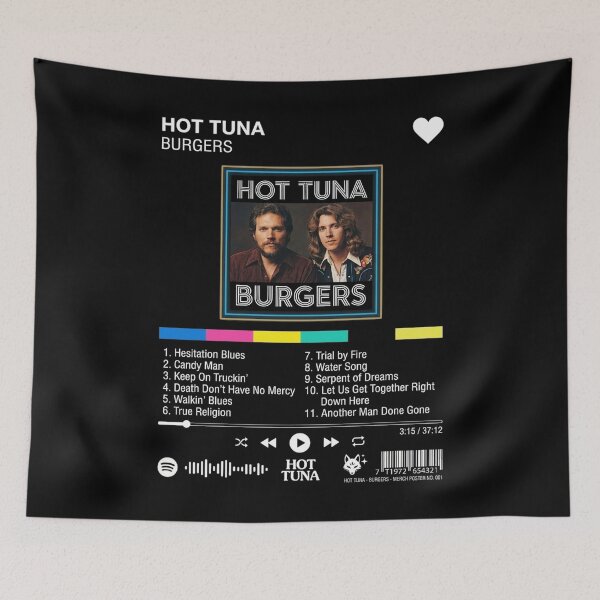 Item preview, Hot Tuna Tracklist Music Player Vintage designed and sold by JayceTucker89.