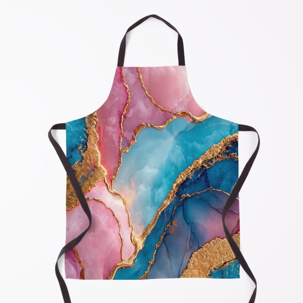 Item preview, Pink Blue Gold Marble Abstract Luxury Abstract Art designed and sold by lematworks.