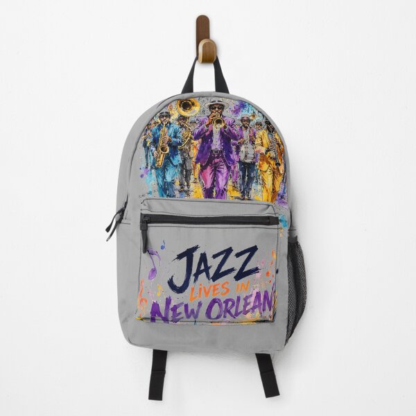 Item preview, Jazz Lives in New Orleans - Vibrant Watercolor Brass Band designed and sold by Style-InkPulse.